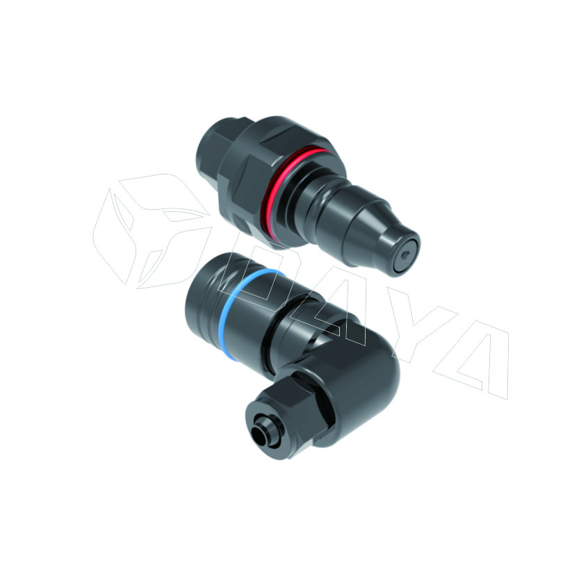 快拧型90°快速接头